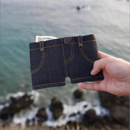 Denim Jean Pants Wallet