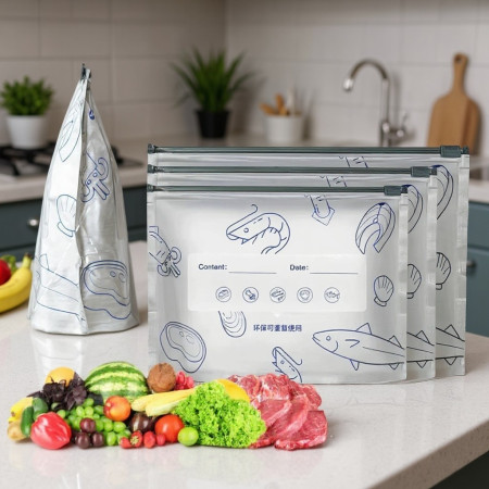30pcs Aluminum Foil Zip Lock Bag